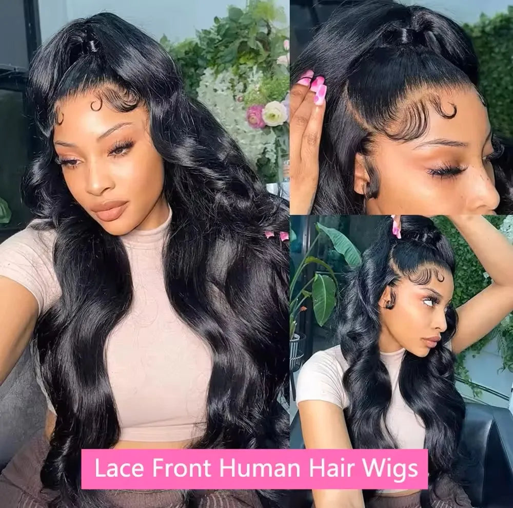 Perruque Lace Front Body Wave – Ombré 1B/27 Honey Blonde | Cheveux Naturels | Qualité Premium