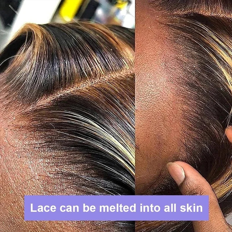Body Wave 4/27 Honey Blonde Lace Front Wig Human Hair 13x6 HD Lace Frontal Wig 13x4 Highlight Body Wave Wig Human Hair 4x4 5x5